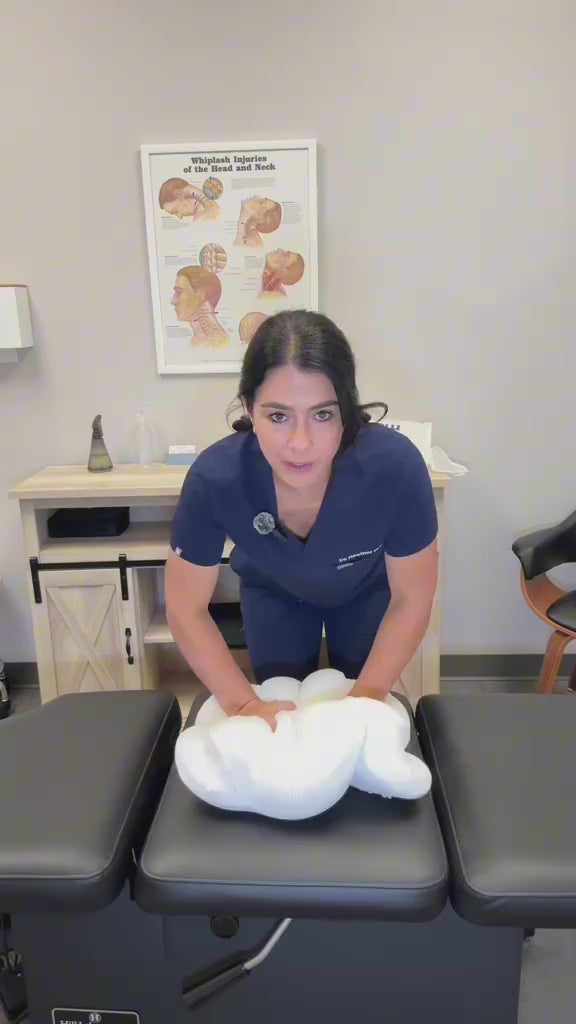 Load video: <p>Dual-height design. Built-in alignment support. No fluffing needed. Chiropractor-approved comfort starts here.</p>